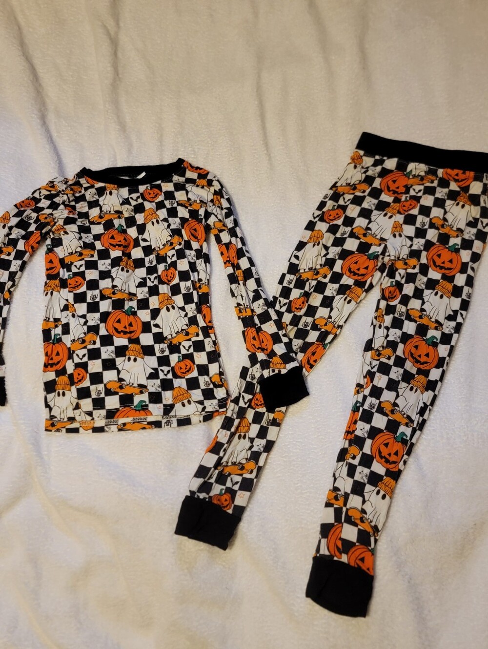Spooky Tricks Two Piece Bamboo Pajama Set Size 4/5